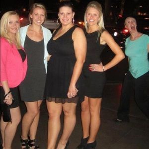 Express black cocktail dress